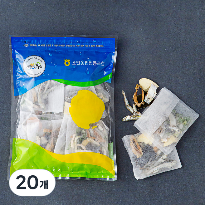 완도소안농협 비법육수 다시팩 지퍼백, 16g, 10개입, 2개