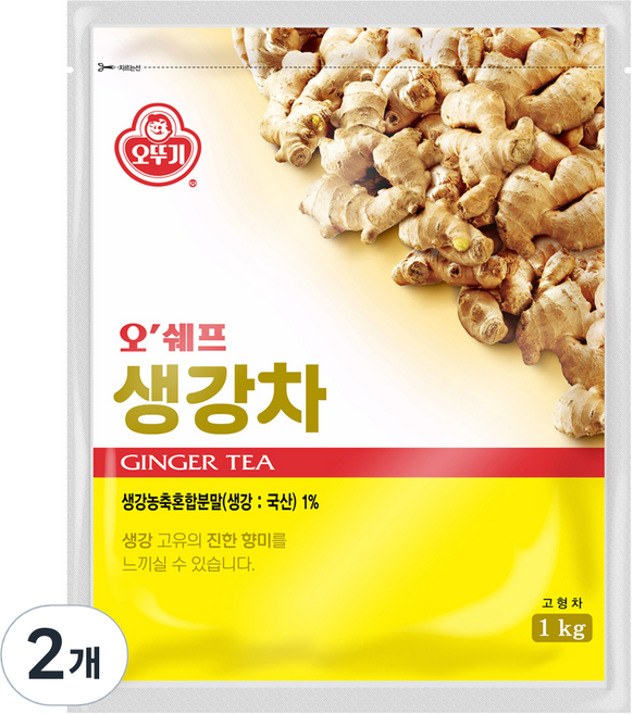 오뚜기 오쉐프 생강차, 1kg, 1개입, 2개
