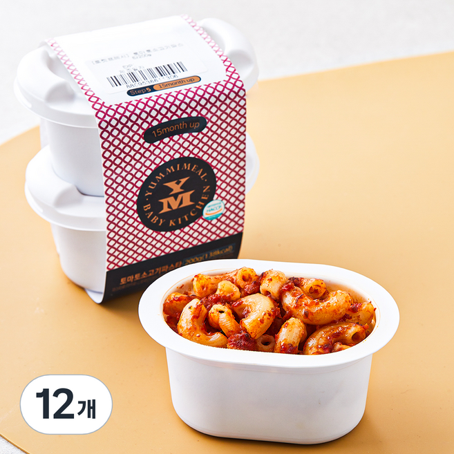 얌이밀 토마토소고기 파스타, 100g, 12개