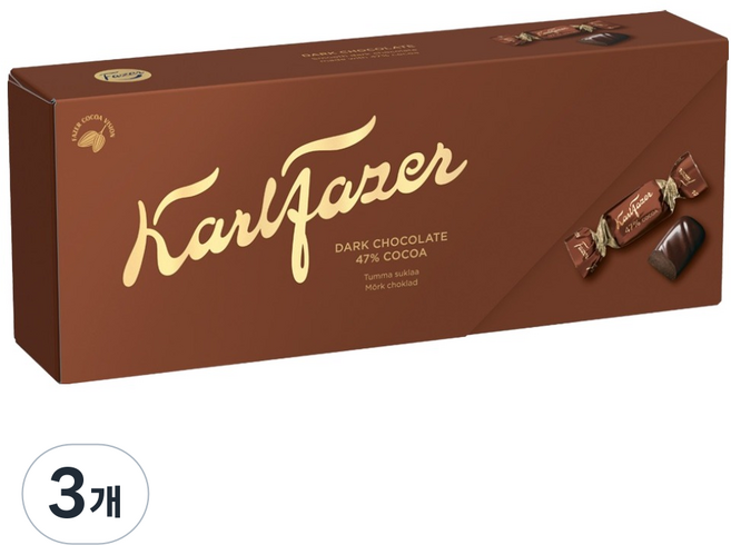 칼파제르 다크 초콜릿, 250g, 3개