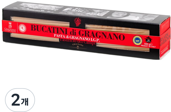 파스티피치오데이캄피 프리미엄 부가티니 파스타면, 500g, 2개