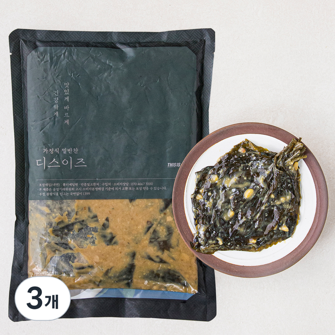 디스이즈 전통된장 깻잎, 1kg, 3개