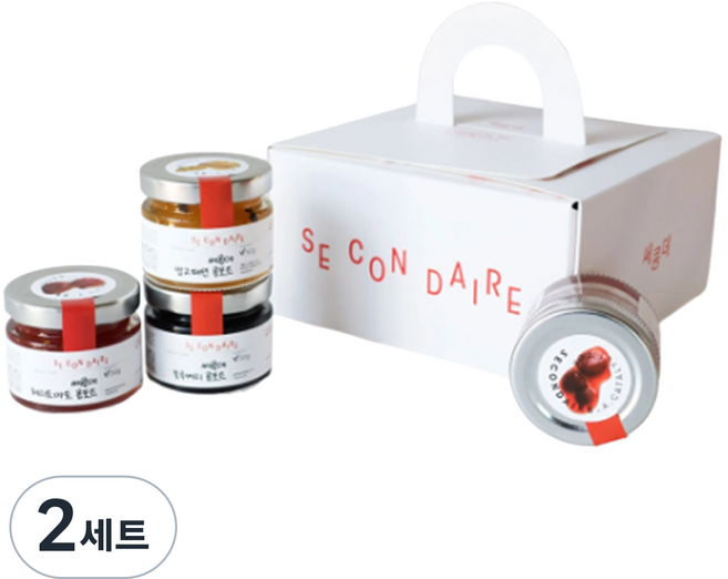 쎄콩데 무가당 미니 콩포트 4종, 2세트, 50g
