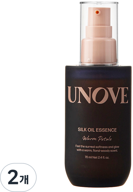 UNOVE 蠶絲蛋白精油 溫暖花香, 70ml, 2個