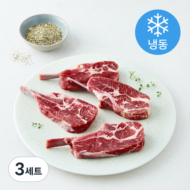 뉴질랜드 램 숄더랙 300g + 시즈닝 7g 세트 (냉동), 3세트