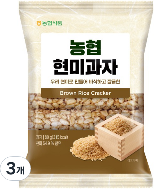 Nonghyupsikpum 糙米米香餅, 80g, 60包