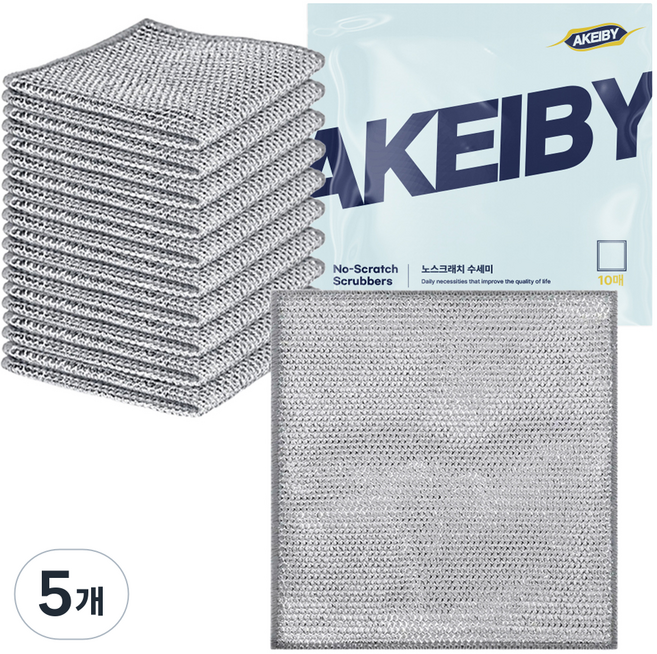 아케이바이 노스크래치 수세미, 10개입, 5개