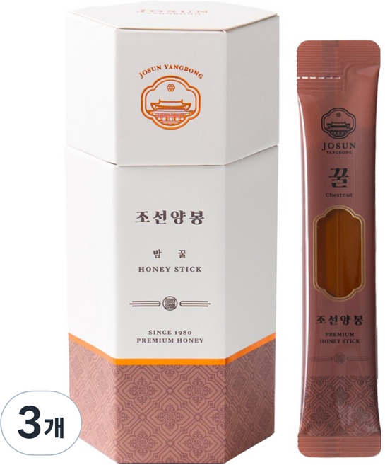 조선양봉 밤 꿀 허니스틱 12p, 144g, 3개