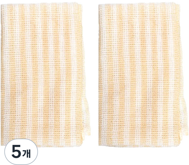 툴리프 소프트 베이직 샤워 타월, 오렌지, 5개, 2개입