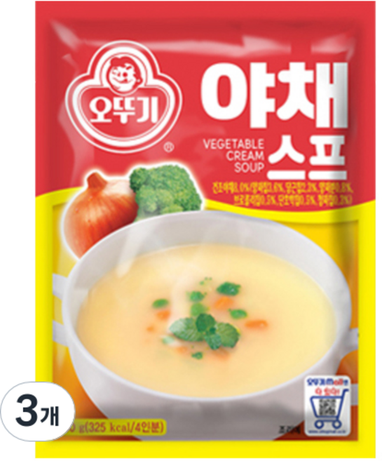 오뚜기 야채스프, 80g, 3개