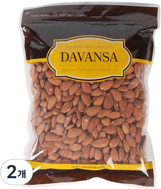 다반사 볶은아몬드, 1kg, 2개