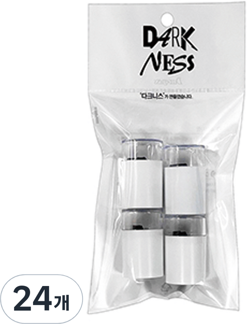 다크니스 동글이 펜슬샤프너, 흰색, 24개