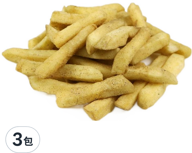 元氣家 黑胡椒脆薯, 100g, 3包
