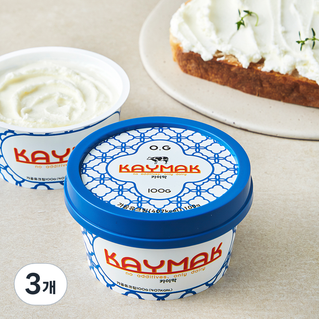 OG 카이막 가공유크림, 100g, 3개