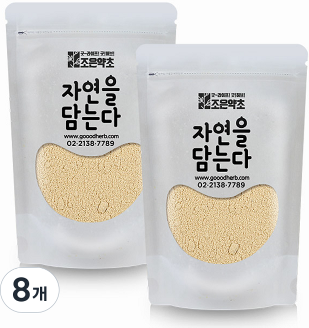 굿허브 자연을 담는다 맥주효모 가루, 8개, 500g