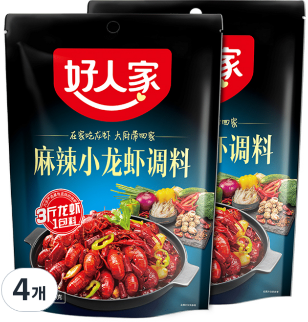 好人家 麻辣小龍蝦醬, 200g, 4個