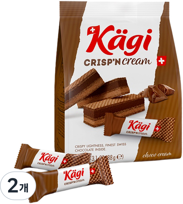 캐기 크리스피앤 크림 초코, 88g, 2개