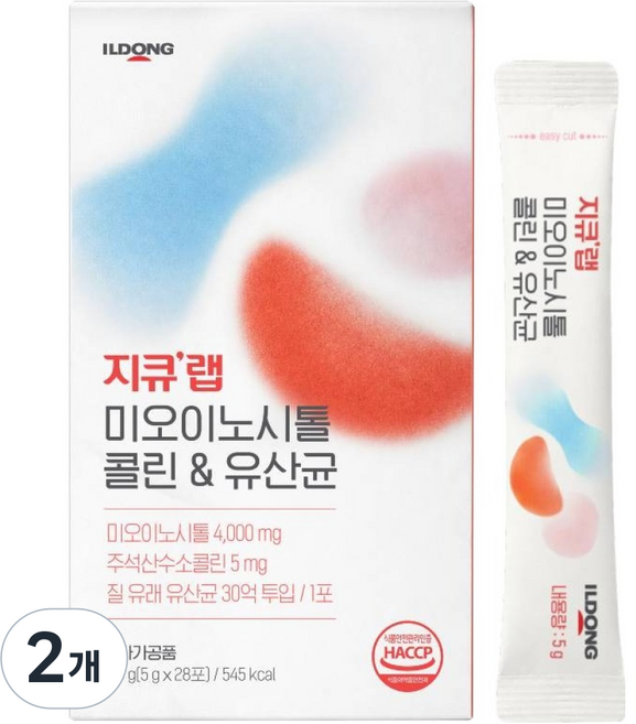 지큐랩 미오이노시톨 콜린 앤 유산균 28p, 140g, 3개