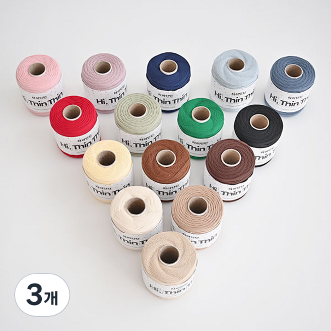 하이틴틴실 뜨개실 250g, 14 블랙, 3개