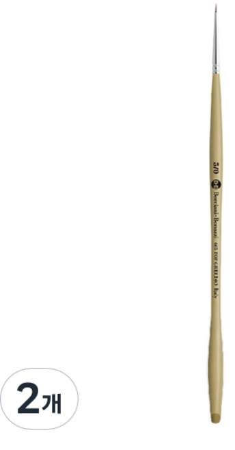 BorcianiBonazzi 일프레시소 605 초소형 마이크로 극세필붓, 5/0호, 2개