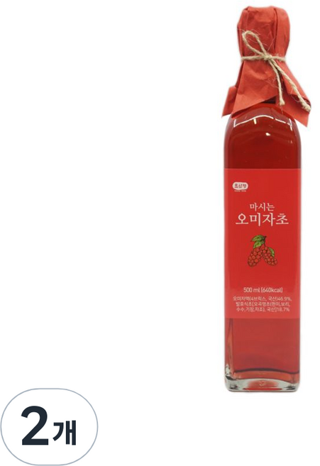 초산정 마시는 오미자초, 500ml, 2개