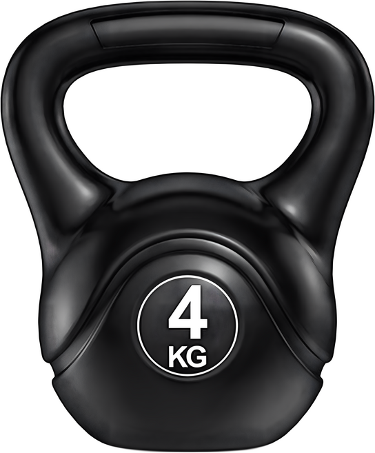 三次方 環保壺鈴 4kg, 黑色, FB024