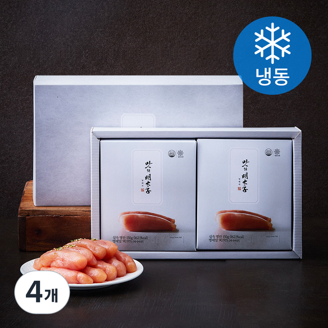 맛의명태자 실속 명란젓 + 쇼핑백 (냉동), 150g, 4개
