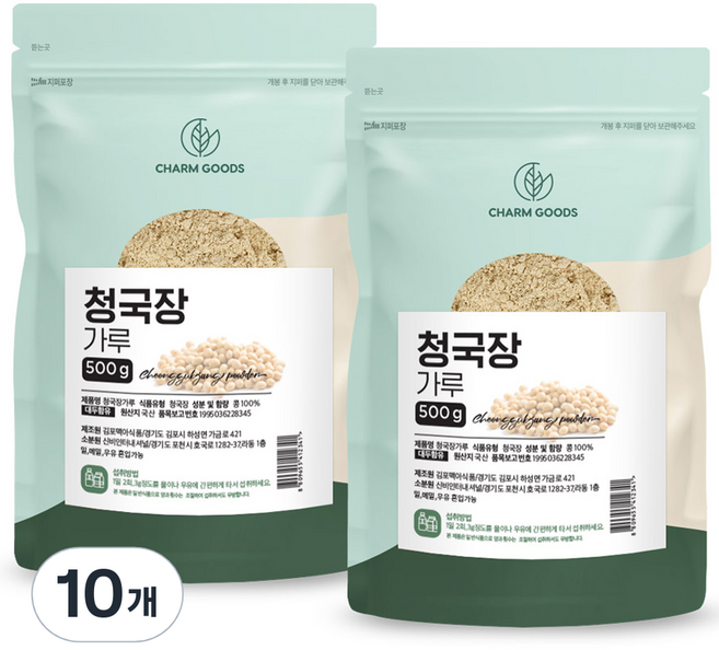참굿즈 청국장 가루, 500g, 10개