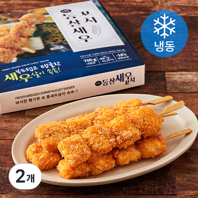 엠디에스 통살새우꼬치 (냉동), 700g, 2개