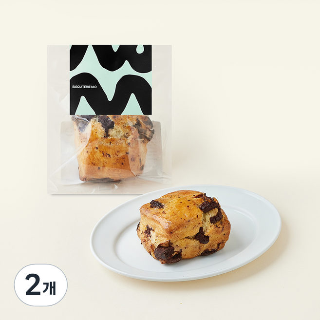 비스퀴테리엠오 소금초코 스콘, 90g, 2개, 1개입