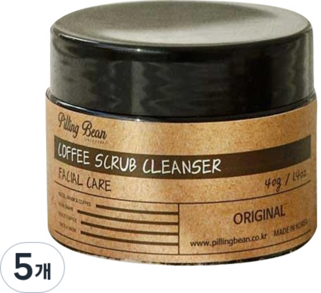 필링빈 저자극 얼굴각질 제거 필링젤 오리진 모공케어, 40g, 5개