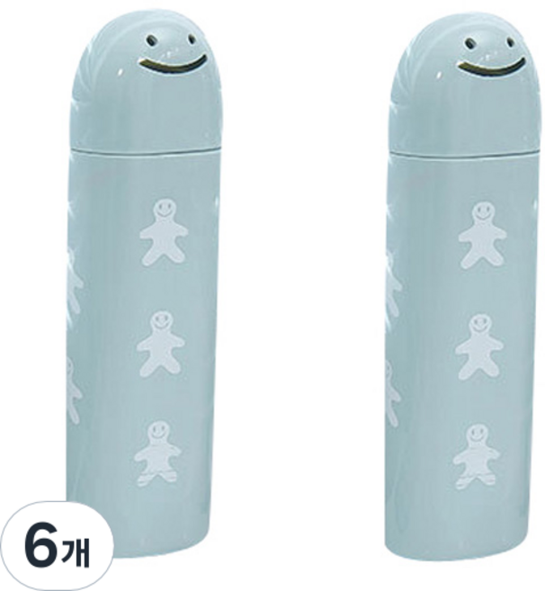 더자카 쿠키스마일 칫솔케이스 블루, 6개