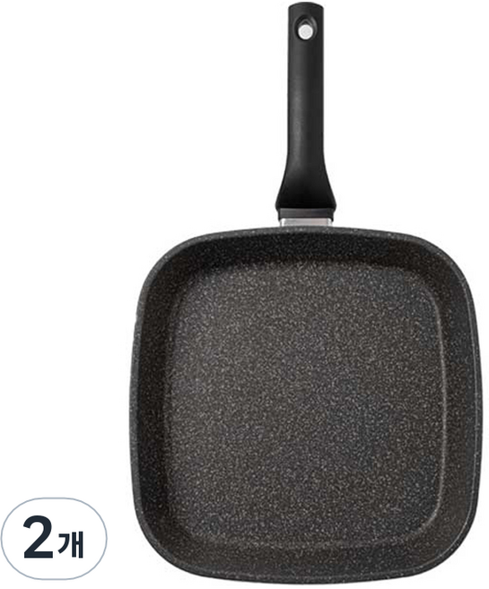 퀸센스 데일리 사각 후라이팬, 27cm, 2개
