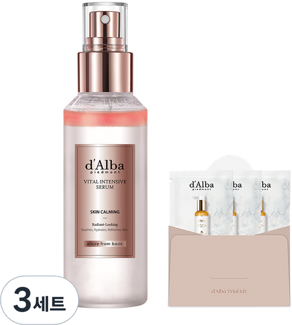 달바 화이트 트러플 바이탈 인텐시브 세럼 100ml + 세럼 클렌저 3ml x 3p 세트, 3세트