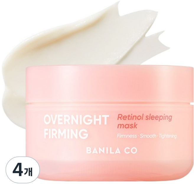 BANILA CO 芭妮蘭 晚安緊緻A醇睡眠面膜 100ml, 1入, 4個