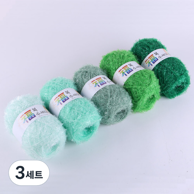 마마니트 복수세미실 5종 세트, 에머럴드, 3세트