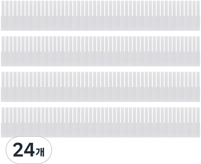 모아시스템즈 서랍장용 칸막이 소형, 화이트, 24개