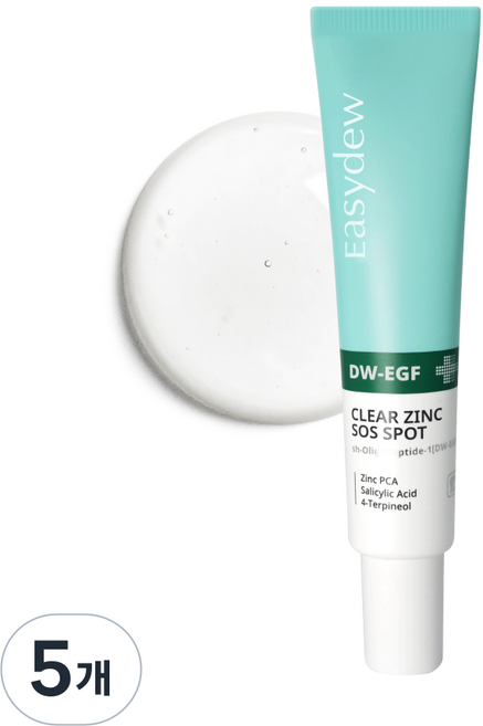 이지듀 클리어 징크 SOS 스팟 세럼, 15ml, 5개