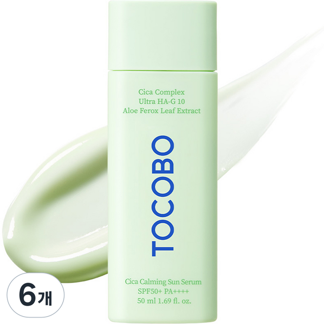 토코보 시카 카밍 선세럼 SPF50+ PA++++, 50ml, 6개