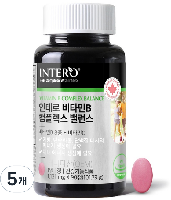 인테로 비타민B 콤플렉스 밸런스, 5개, 101.79g