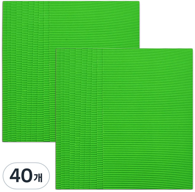 마다꾸미 컬러 골판지, 17 그린, 40개