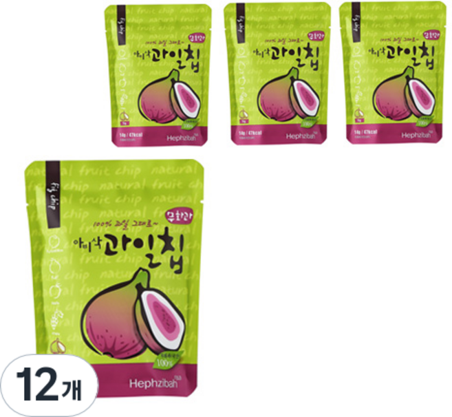 아비삭 과일칩, 14g(1개), 12개