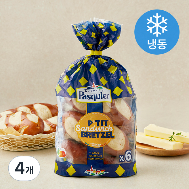 파스키에 브레첼 (냉동), 45g, 4개, 6개입