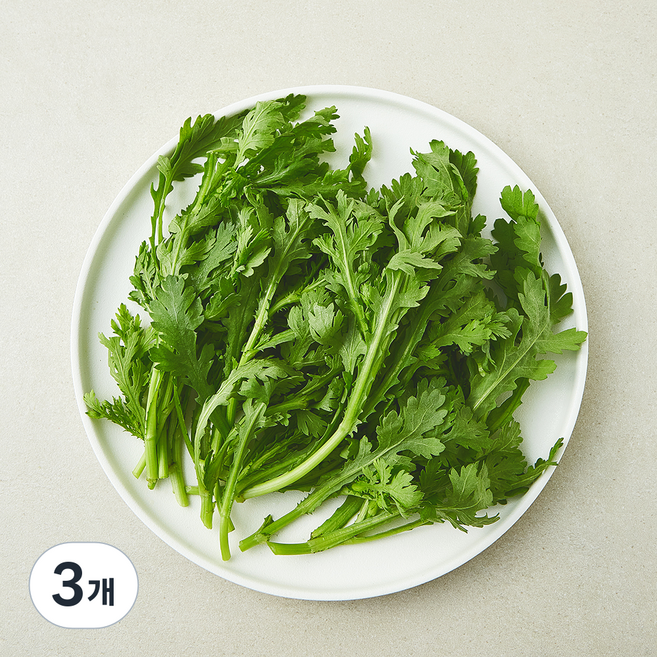 국내산 유기농 인증 쑥갓, 3개, 150g