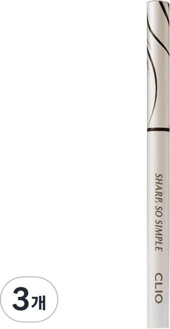 클리오 샤프 쏘 심플 워터프루프 펜슬 라이너 0.14g, 003 블랙브라운, 3개 - 쿠팡