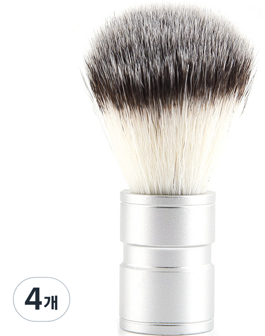 맨툴킷쯔 면도기 브러쉬 쉐이빙 솔 실버, 1개입, 4개