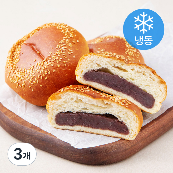 우드앤브릭 단팥빵 (냉동), 160g, 3개입, 3개