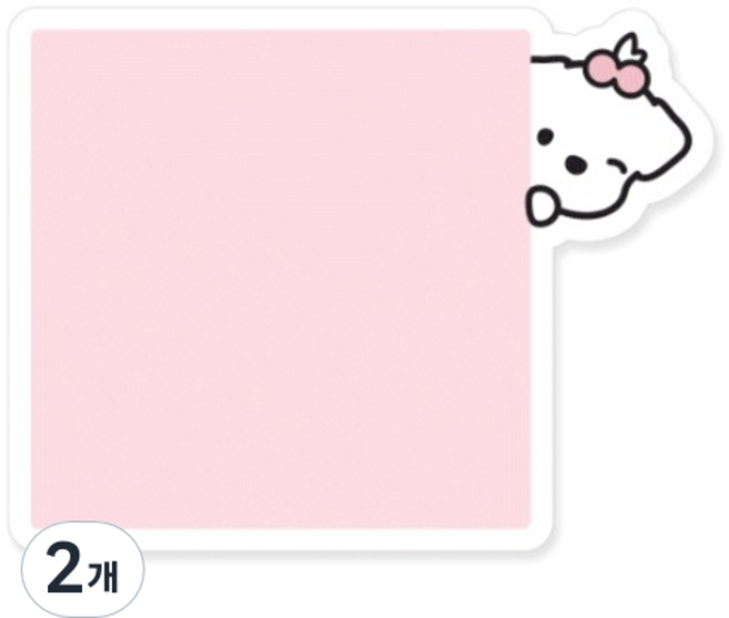 양지다이어리 기다려빵아 인덱스 점착메모지 소주, 혼합색상, 2개, 50매