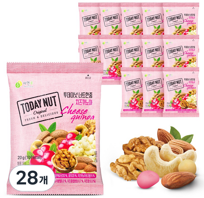 TODAY NUT 一口堅果起司藜麥, 20g, 28個