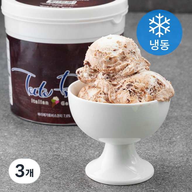 테이트프리모 젤라또 비스초코 (냉동), 750g, 1개입, 3개
